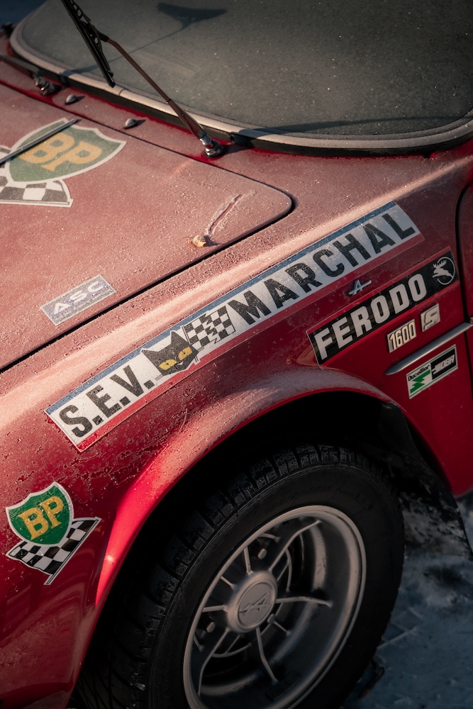 Classic rally car